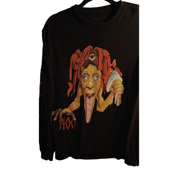 Unisex Medium Trippy Redd Long Sleeve Black Tshirt Concert SfPf Home •65 - Picture 2 of 9